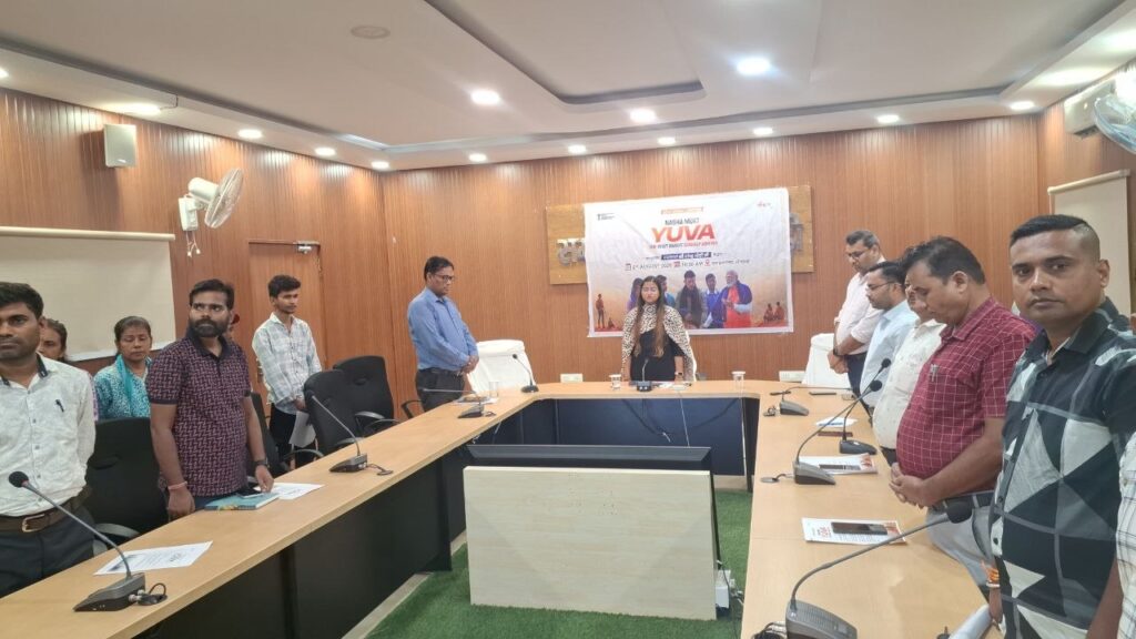 ‘नशा मुक्त युवा, विकसित भारत संकल्प अभियान’ के तहत युवाओं ने लिया नशामुक्ति का संकल्प