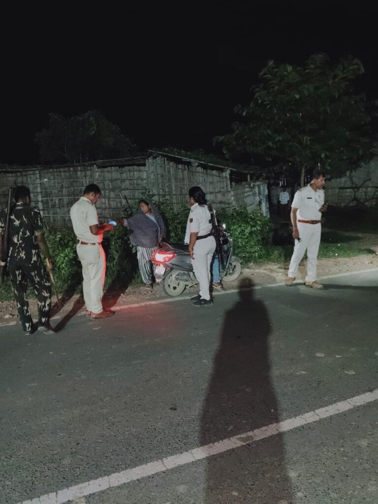 सीतामढ़ी में सघन वाहन जांच अभियान, अपराधियों और असामाजिक तत्वों पर पुलिस की नजर