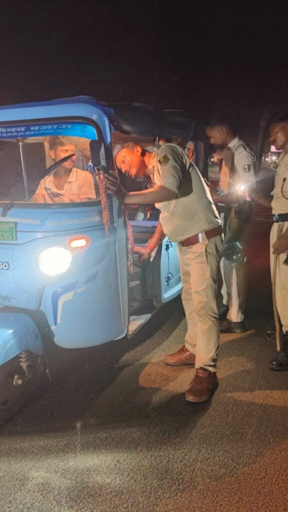 सीतामढ़ी में अपराध नियंत्रण को लेकर सघन वाहन जांच अभियान
