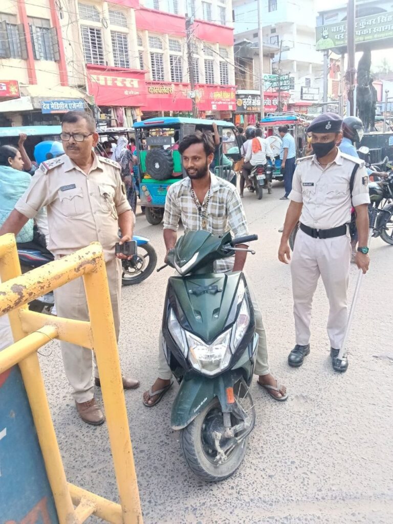 पुलिस अधीक्षक,सीतामढ़ी के निर्देशानुसार विधि-व्यवस्था संधारण,
